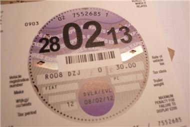 tax disc 2012