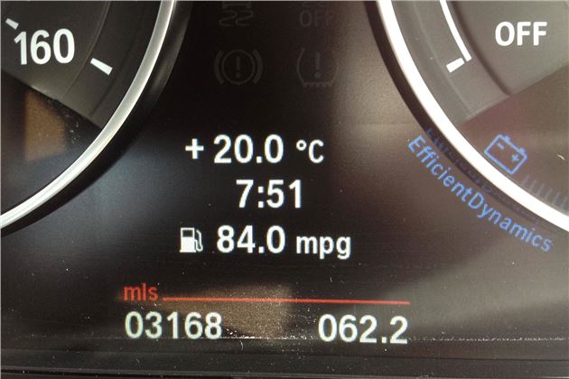 Bmw mpg gauge stuck