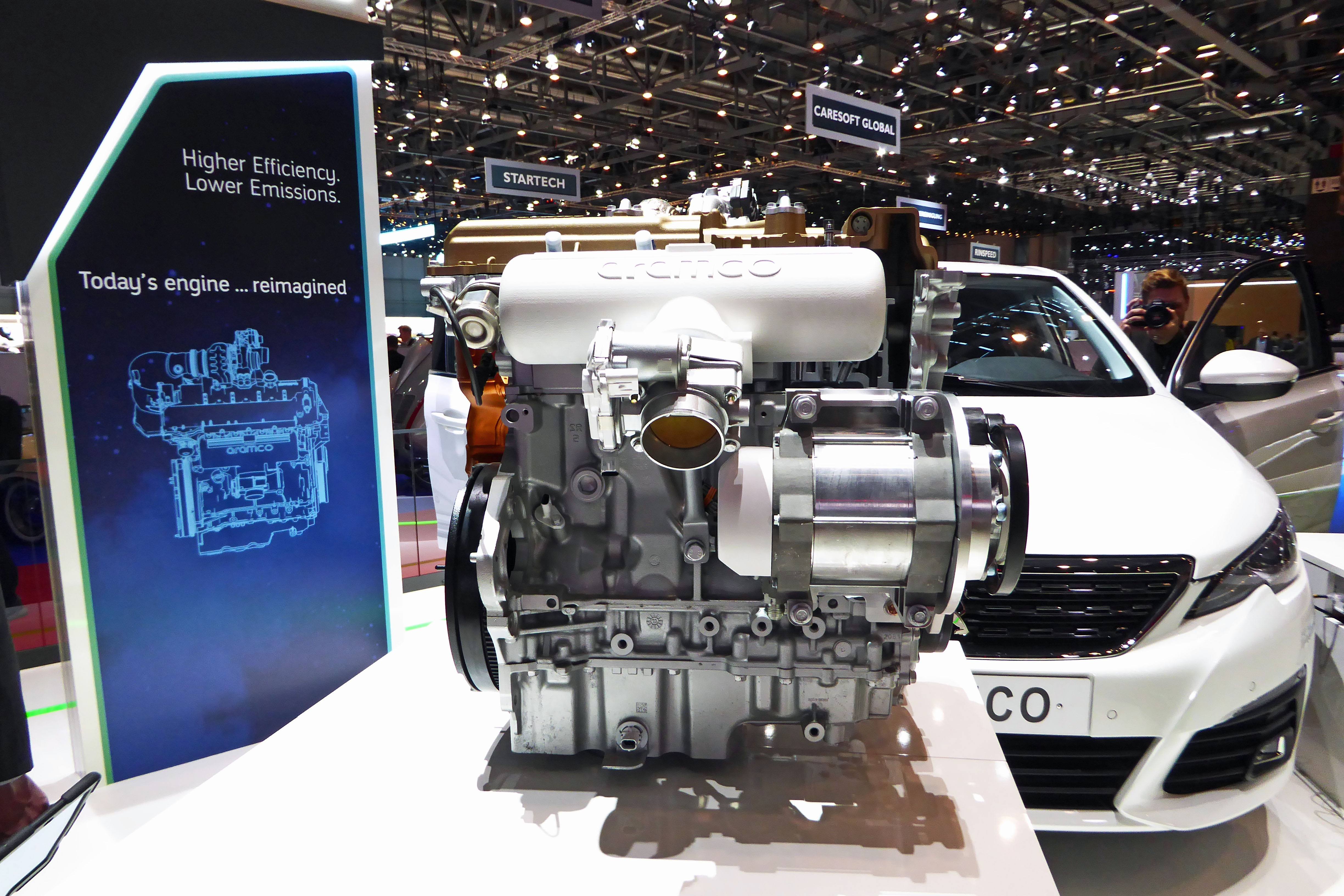 Detailed Car Engine Model Aramco