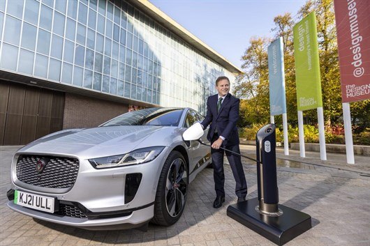 Transport Secretary Grant Shapps Plugging New EV Charger Into Car