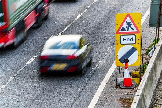 Roadworks End Sign