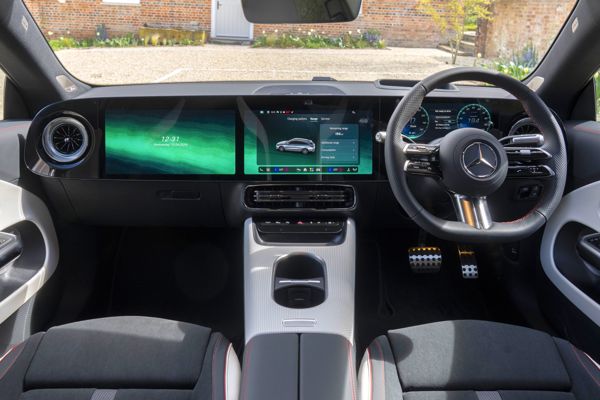 Mercedes Electric CLA Shooting Brake Review: full-width dashboard