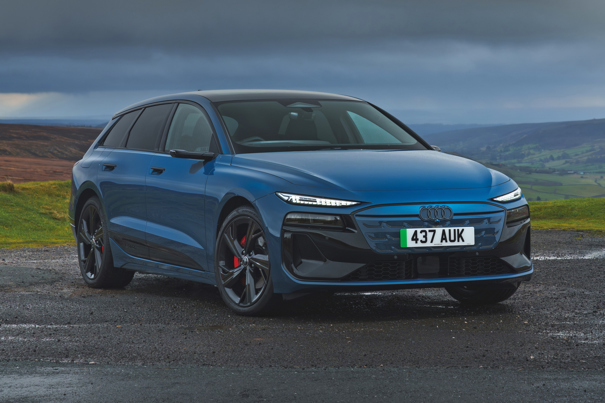 Audi A6 Avant e-tron Review: static front three-quarter