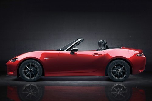 Mazda MX5 2015 Side Top Down Red