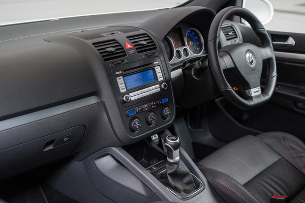 Inteiror of a 2005 Volkswagen Golf GTI right hand drive