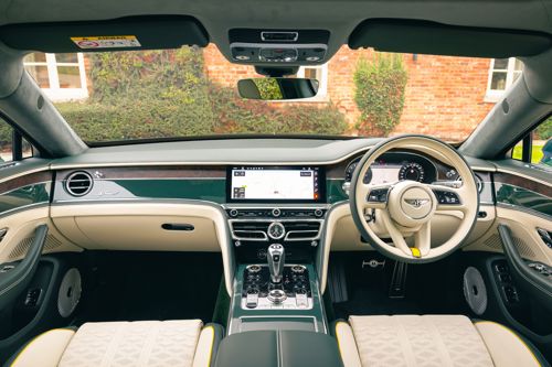 Bentley Flying Spur review: dashboard with multimedia screen shown