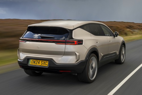Polestar 3 Review: dynamic rear three-quarter