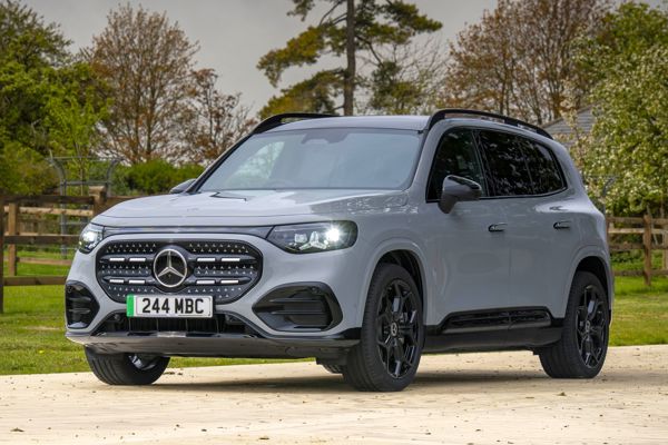 Mercedes Electric GLB Review: static front three-quarter
