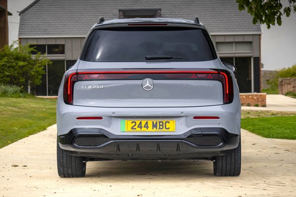 Mercedes Electric GLB Review: static rear elevation