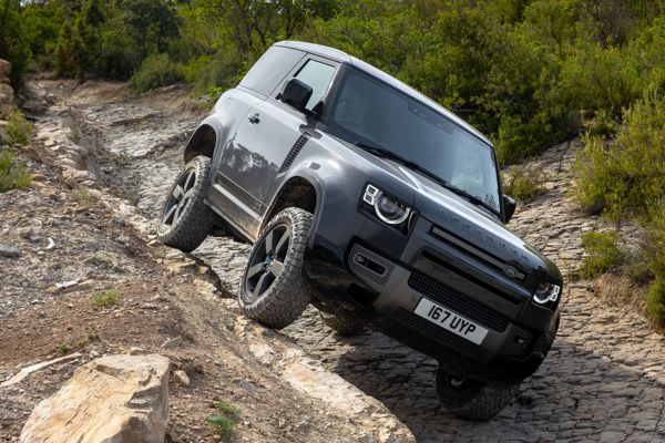 Best 4x4s 2026: Land Rover Defender 90 (white, shown off road)