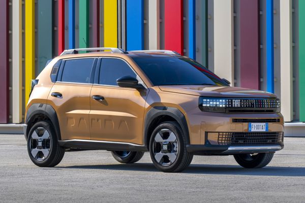 Fiat Grande Panda static front three-quarter