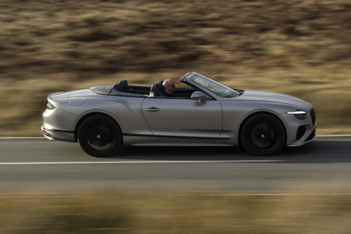 Bentley Continental GTC Review: dynamic side elevation