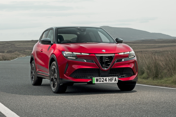 Alfa Romeo Junior Elettrica static front three-quarter