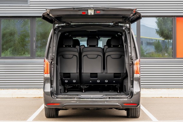 Mercedes V-Class Review: boot space with full tailgate open