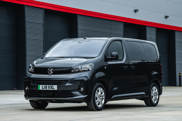 Vauxhall Vivaro Electric van static front three-quarter
